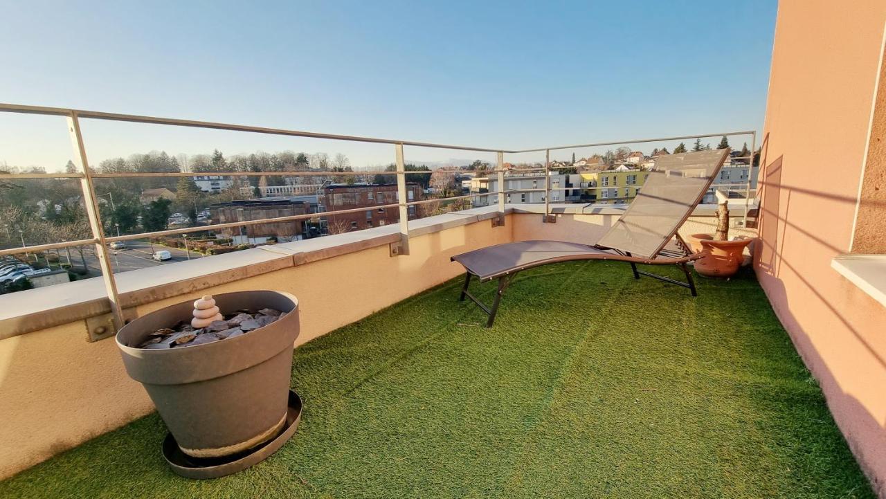 Le Smart - Parking - Terrasse - Wifi - Mulhouse - Relax Bnb Pfastatt Luaran gambar